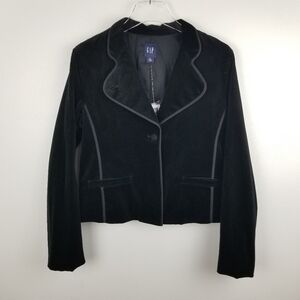 Gap Black Velvet Blazer NWT, size 8